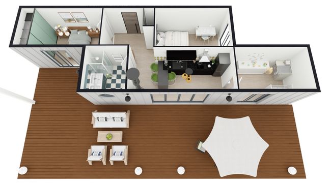 3-bedroom-container-home layout example
